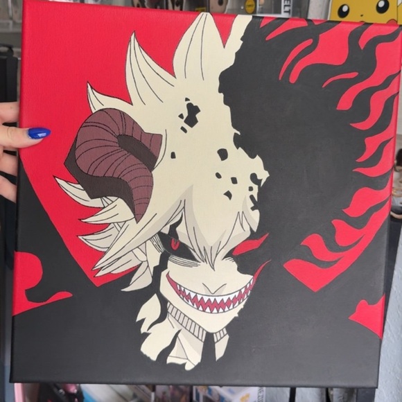 Black Clover Asta painting